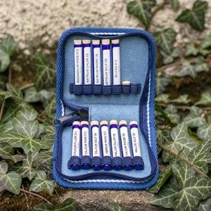 Taschenapotheke Jeans blaue röhrchen 3